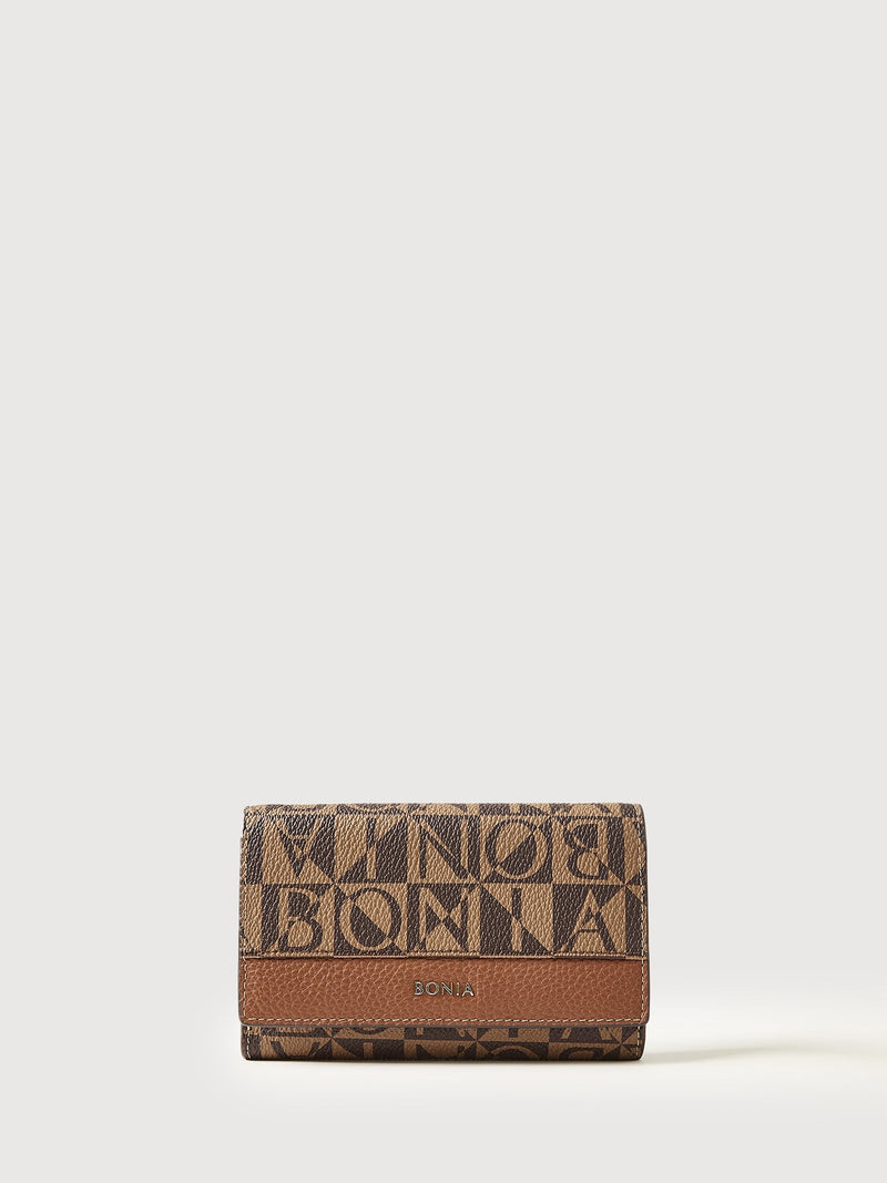 Pisa Monogram 3 Fold Short Wallet - BONIA