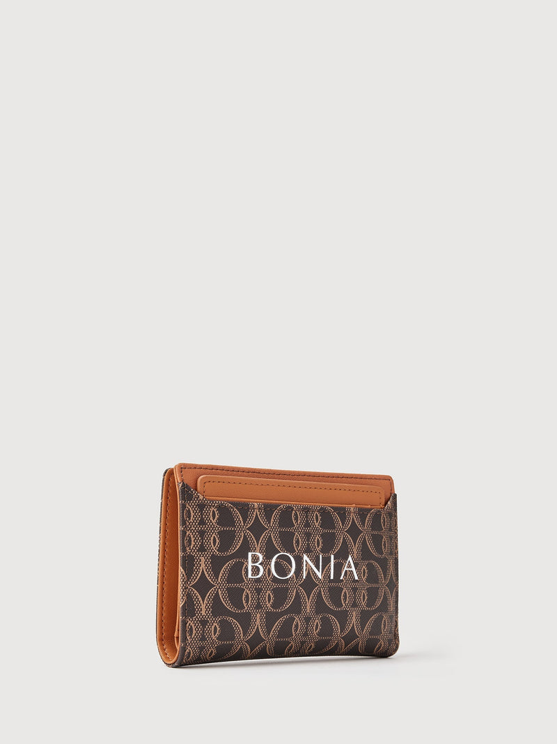 Placard Monogram 2 Fold Wallet with Pocket - BONIA