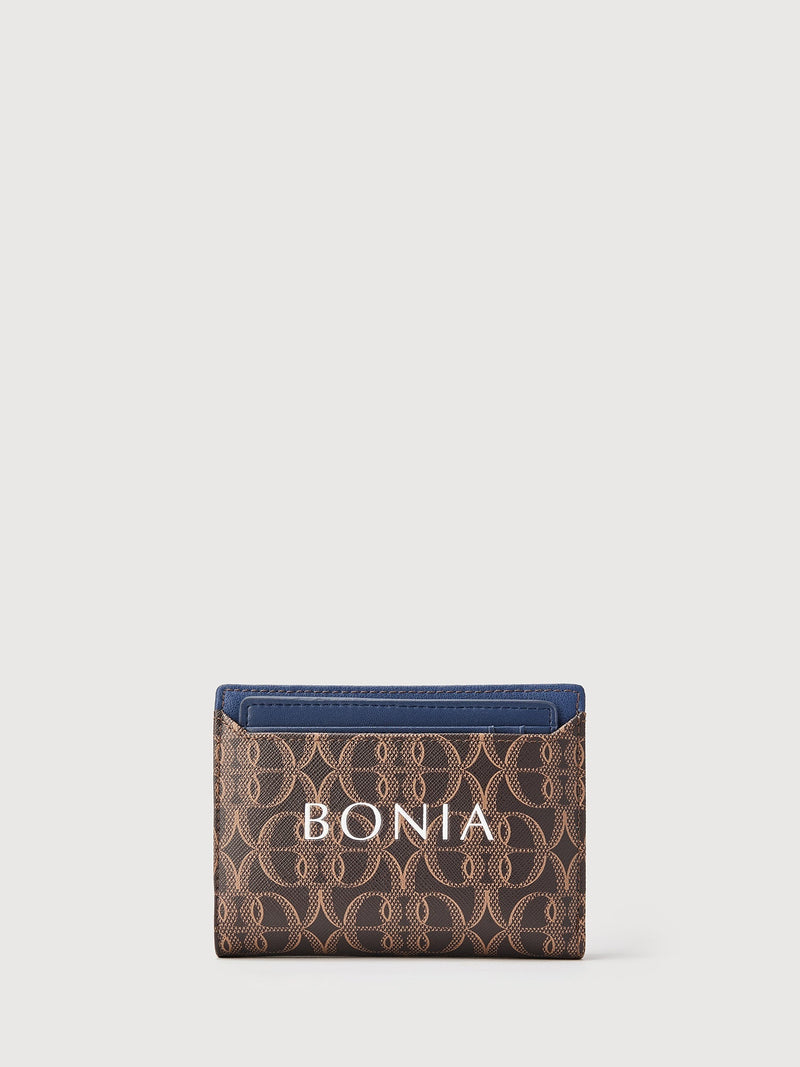 Placard Monogram 2 Fold Wallet with Pocket - BONIA