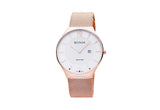 Rose Gold with Silver Sunray Carmel Men's Watch - Bonia