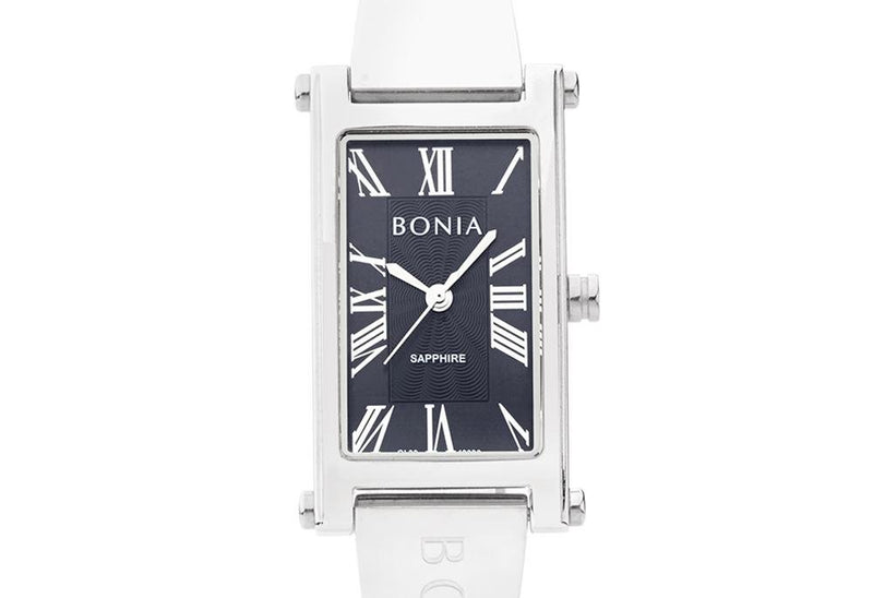 Silver and Black Nicola Watch - Bonia