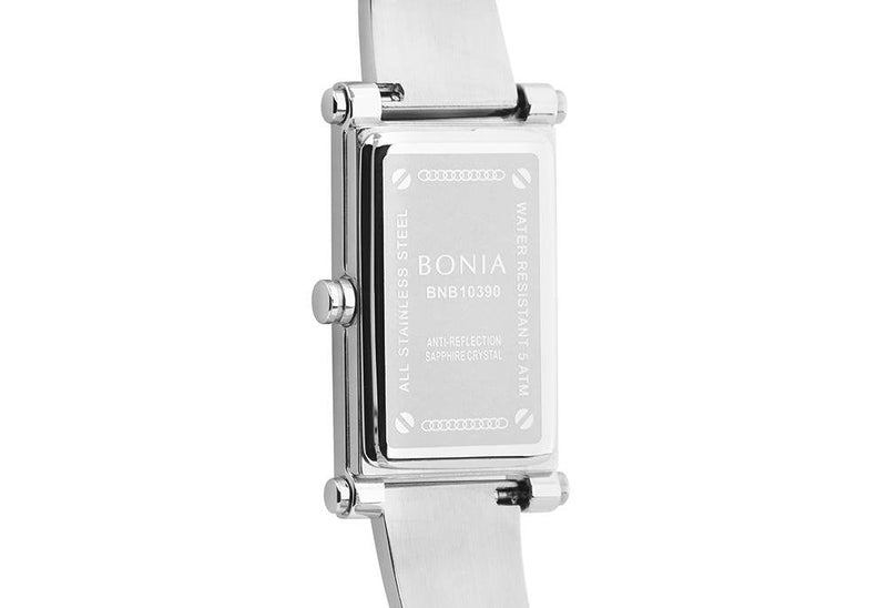Silver and Black Nicola Watch - Bonia